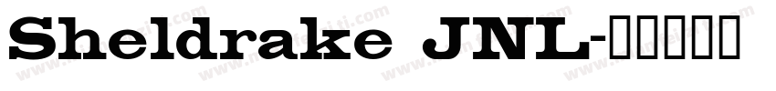 Sheldrake JNL字体转换